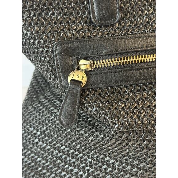Joy Susan Black Straw Crossbody Tote Bag - Picture 5 of 11